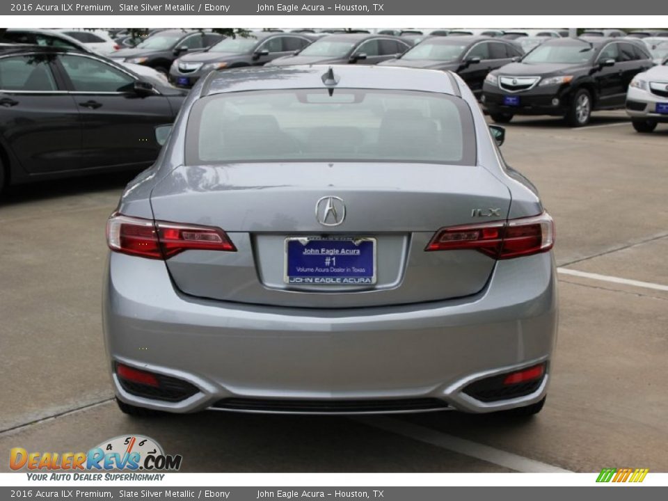 2016 Acura ILX Premium Slate Silver Metallic / Ebony Photo #6