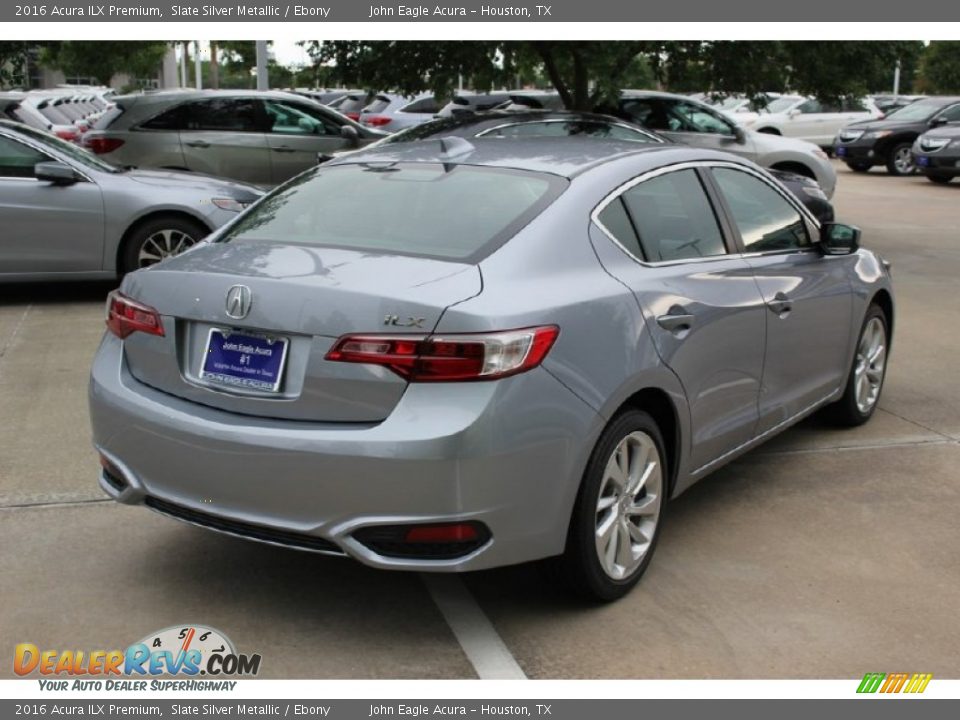 2016 Acura ILX Premium Slate Silver Metallic / Ebony Photo #7