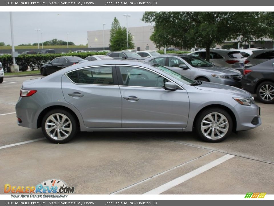 2016 Acura ILX Premium Slate Silver Metallic / Ebony Photo #8