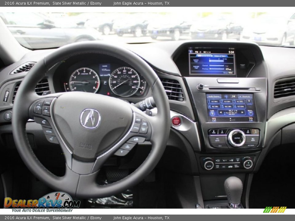 2016 Acura ILX Premium Slate Silver Metallic / Ebony Photo #23