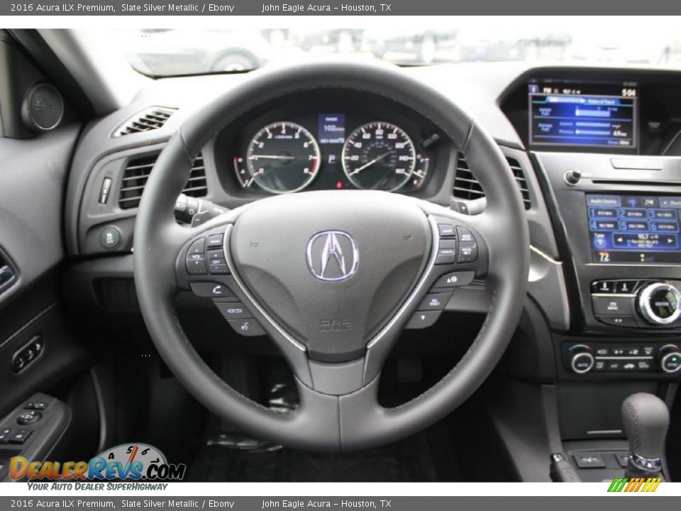 2016 Acura ILX Premium Slate Silver Metallic / Ebony Photo #24