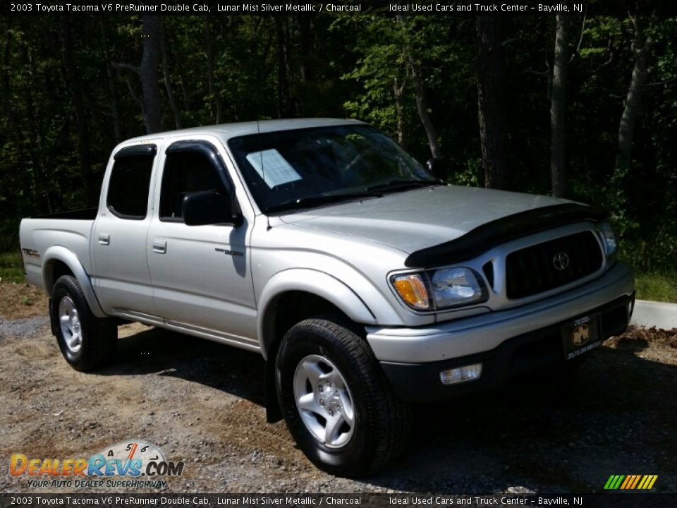 2003 Toyota Tacoma V6 PreRunner Double Cab Lunar Mist Silver Metallic / Charcoal Photo #3