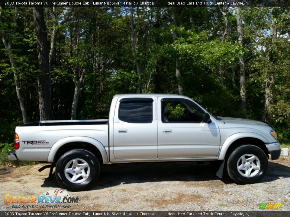 2003 Toyota Tacoma V6 PreRunner Double Cab Lunar Mist Silver Metallic / Charcoal Photo #4