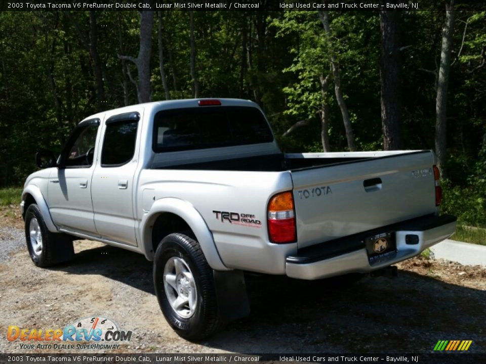 2003 Toyota Tacoma V6 PreRunner Double Cab Lunar Mist Silver Metallic / Charcoal Photo #6