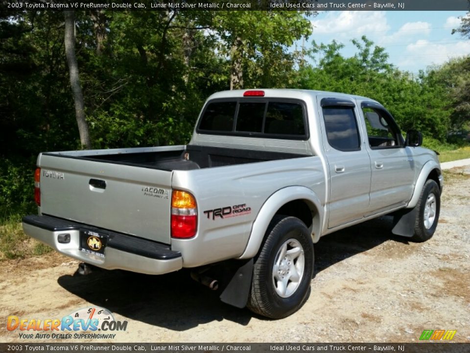 2003 Toyota Tacoma V6 PreRunner Double Cab Lunar Mist Silver Metallic / Charcoal Photo #7