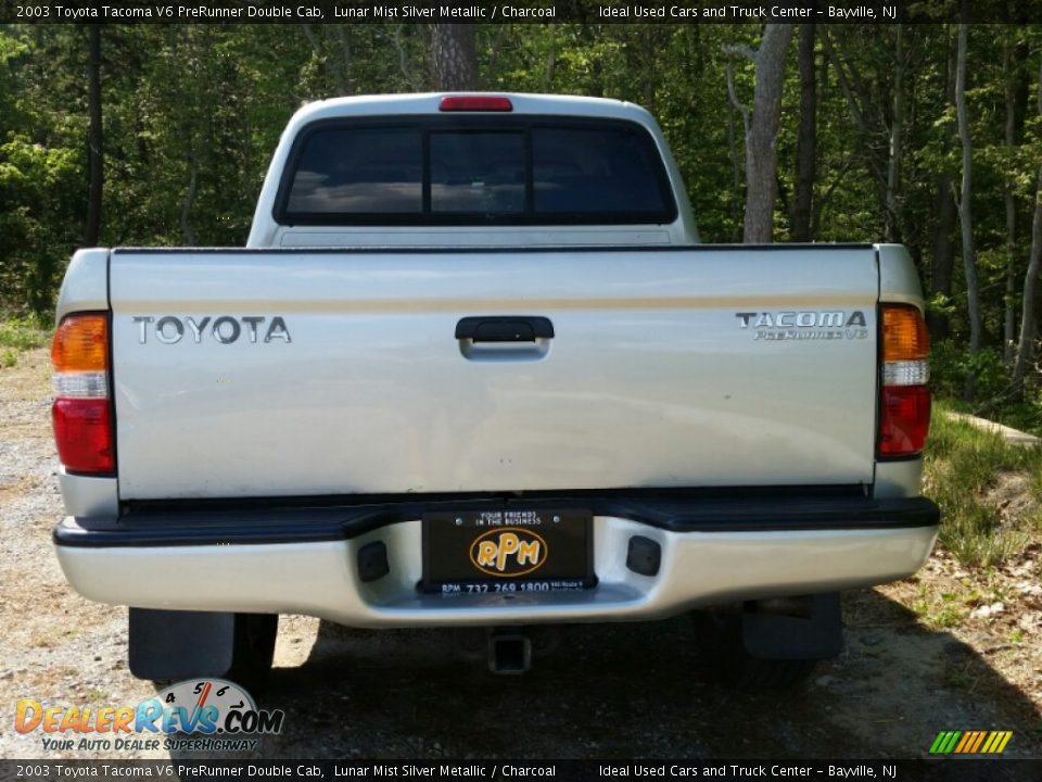 2003 Toyota Tacoma V6 PreRunner Double Cab Lunar Mist Silver Metallic / Charcoal Photo #8
