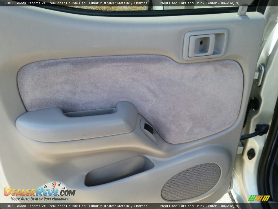 2003 Toyota Tacoma V6 PreRunner Double Cab Lunar Mist Silver Metallic / Charcoal Photo #10