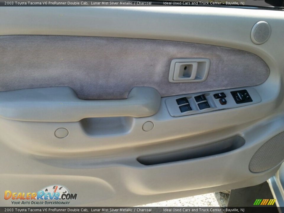 2003 Toyota Tacoma V6 PreRunner Double Cab Lunar Mist Silver Metallic / Charcoal Photo #14