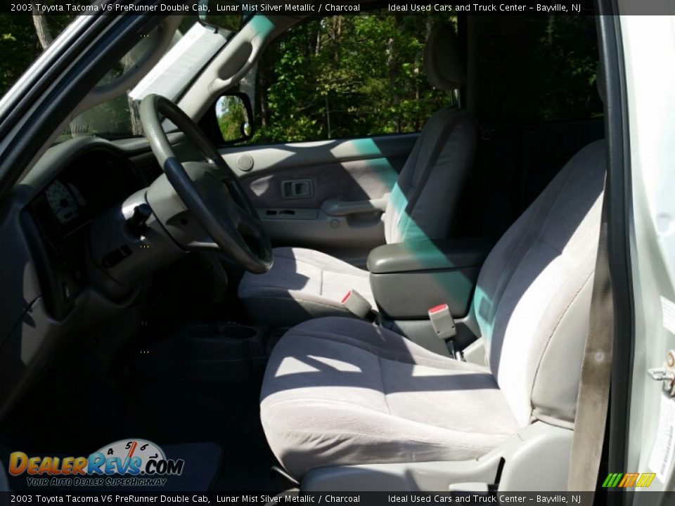 2003 Toyota Tacoma V6 PreRunner Double Cab Lunar Mist Silver Metallic / Charcoal Photo #15