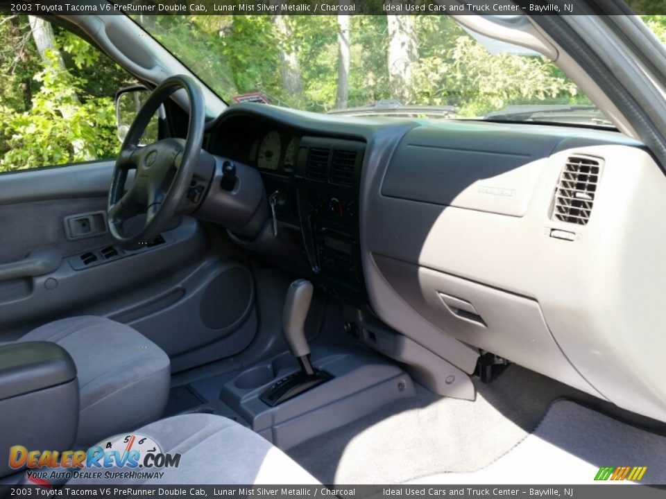 2003 Toyota Tacoma V6 PreRunner Double Cab Lunar Mist Silver Metallic / Charcoal Photo #23