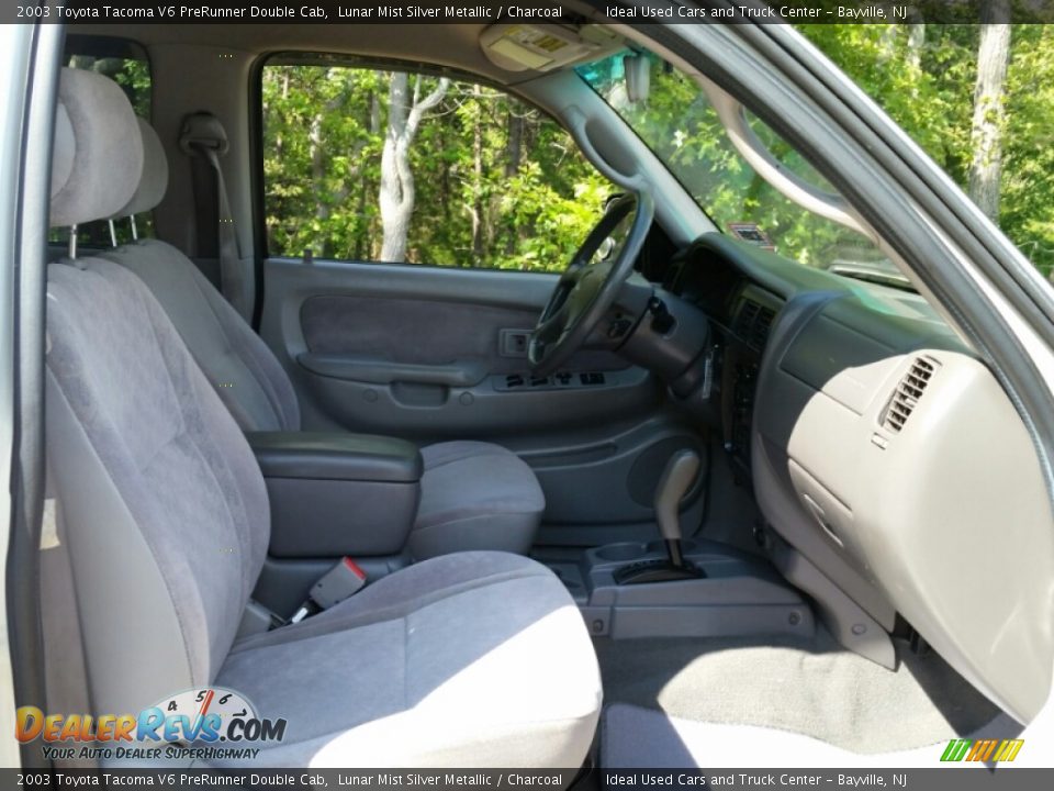 2003 Toyota Tacoma V6 PreRunner Double Cab Lunar Mist Silver Metallic / Charcoal Photo #24
