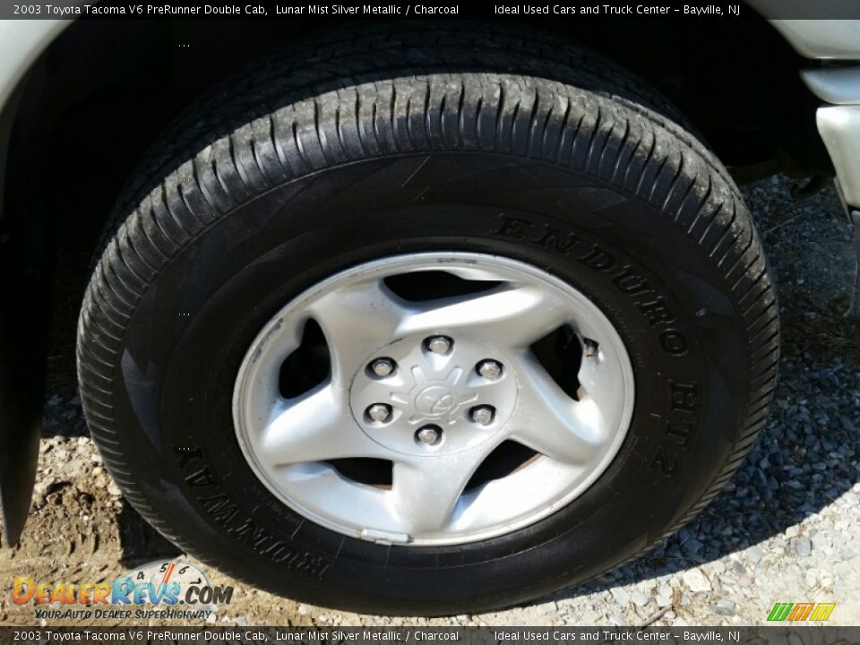 2003 Toyota Tacoma V6 PreRunner Double Cab Lunar Mist Silver Metallic / Charcoal Photo #25