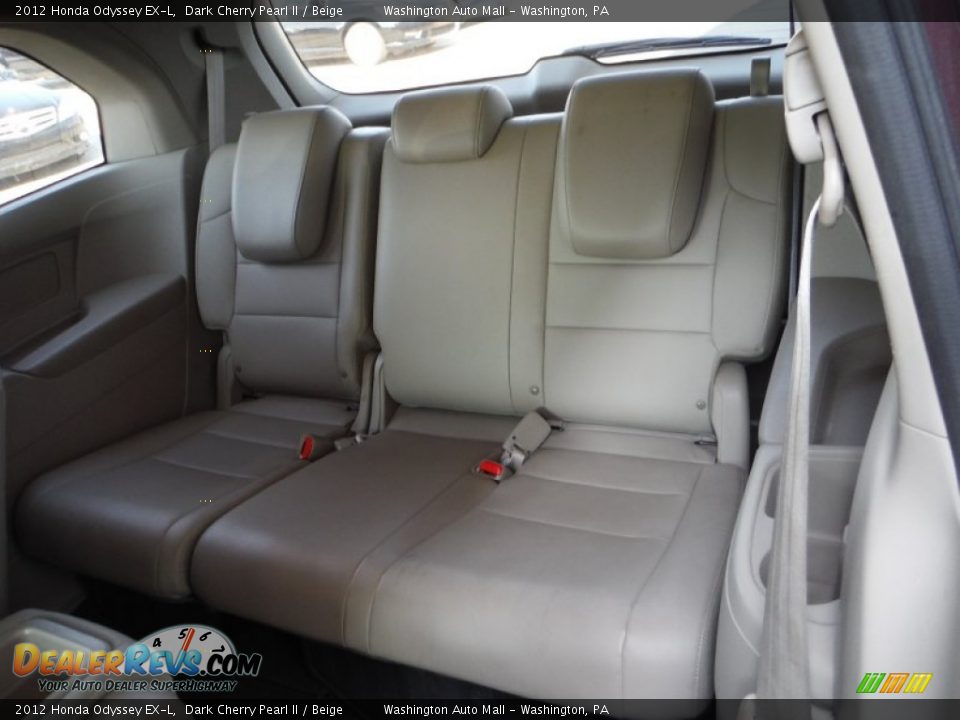 2012 Honda Odyssey EX-L Dark Cherry Pearl II / Beige Photo #19