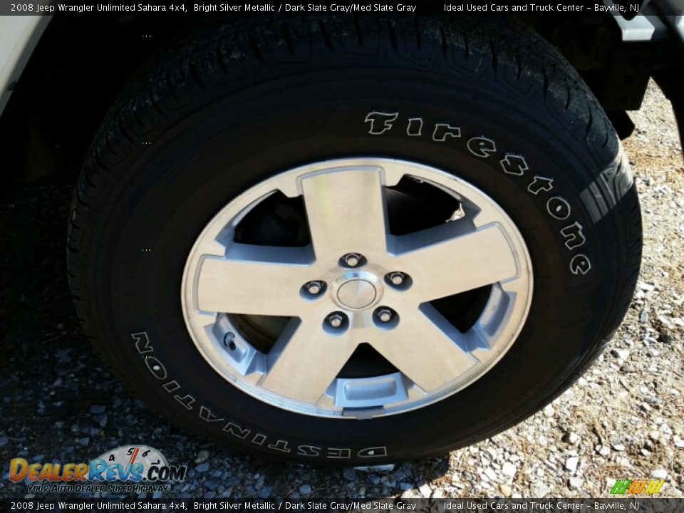 2008 Jeep Wrangler Unlimited Sahara 4x4 Bright Silver Metallic / Dark Slate Gray/Med Slate Gray Photo #23