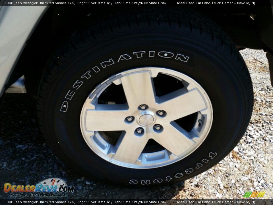 2008 Jeep Wrangler Unlimited Sahara 4x4 Bright Silver Metallic / Dark Slate Gray/Med Slate Gray Photo #25