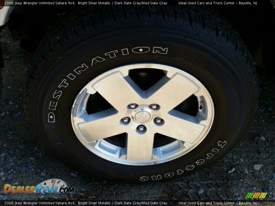 2008 Jeep Wrangler Unlimited Sahara 4x4 Bright Silver Metallic / Dark Slate Gray/Med Slate Gray Photo #26