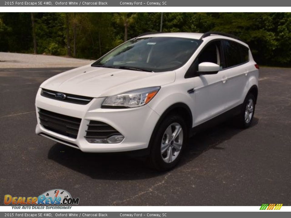 2015 Ford Escape SE 4WD Oxford White / Charcoal Black Photo #1