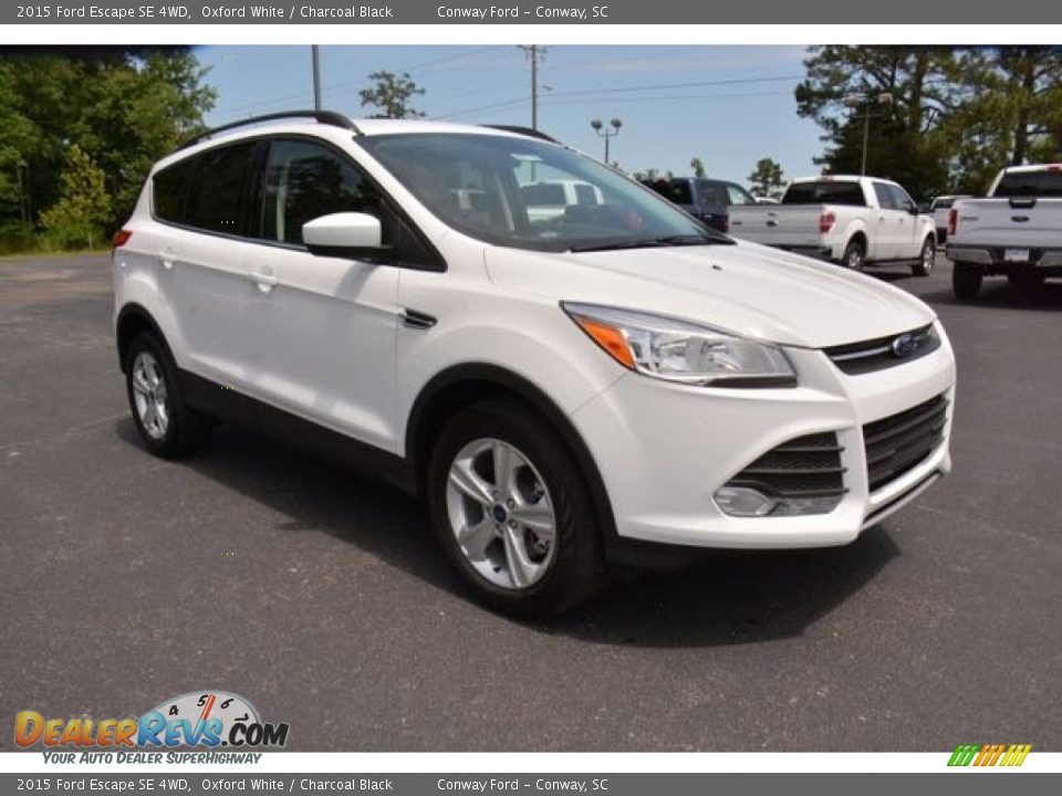 2015 Ford Escape SE 4WD Oxford White / Charcoal Black Photo #3