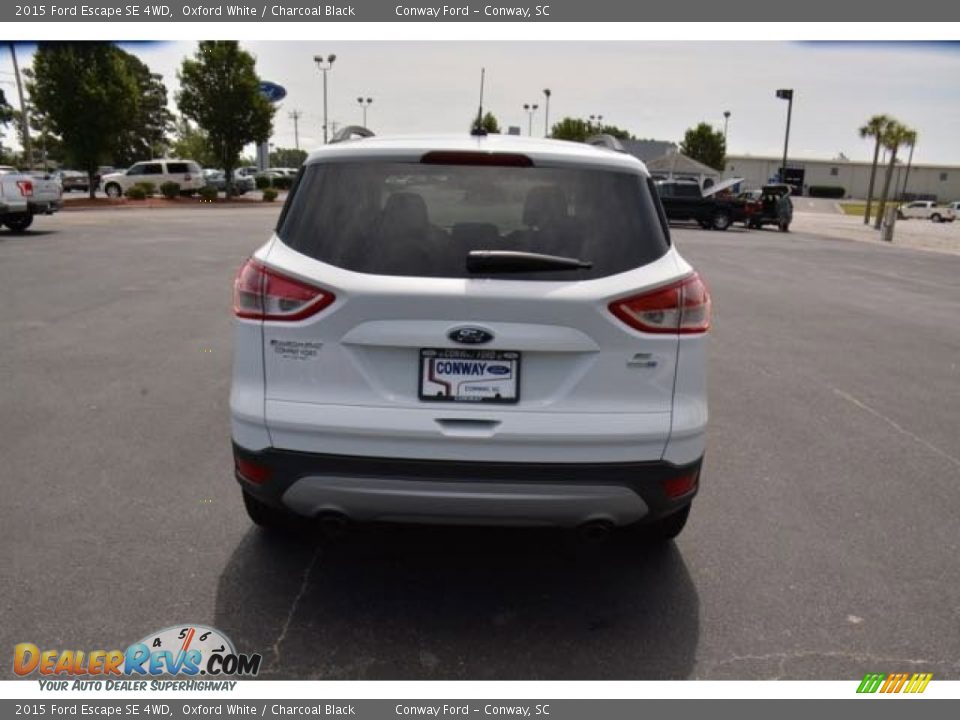 2015 Ford Escape SE 4WD Oxford White / Charcoal Black Photo #6
