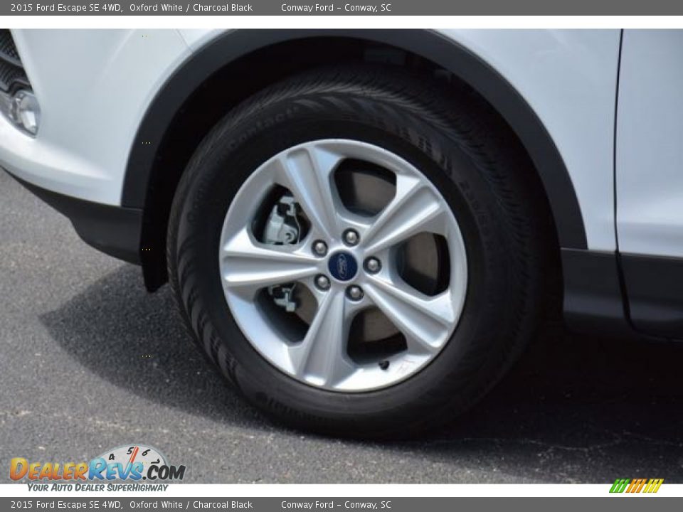 2015 Ford Escape SE 4WD Oxford White / Charcoal Black Photo #10