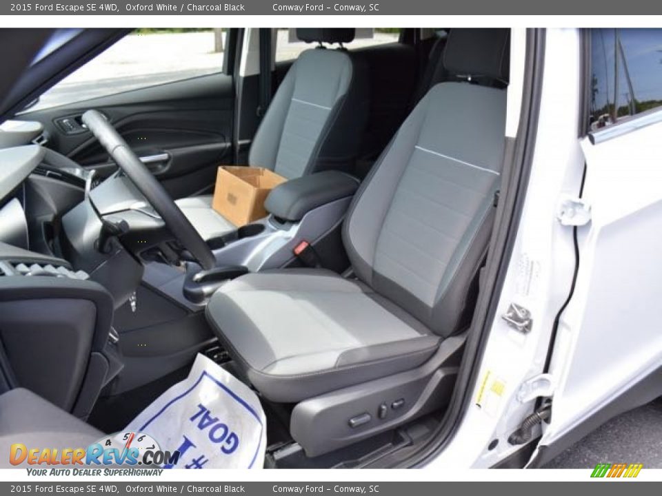 2015 Ford Escape SE 4WD Oxford White / Charcoal Black Photo #17