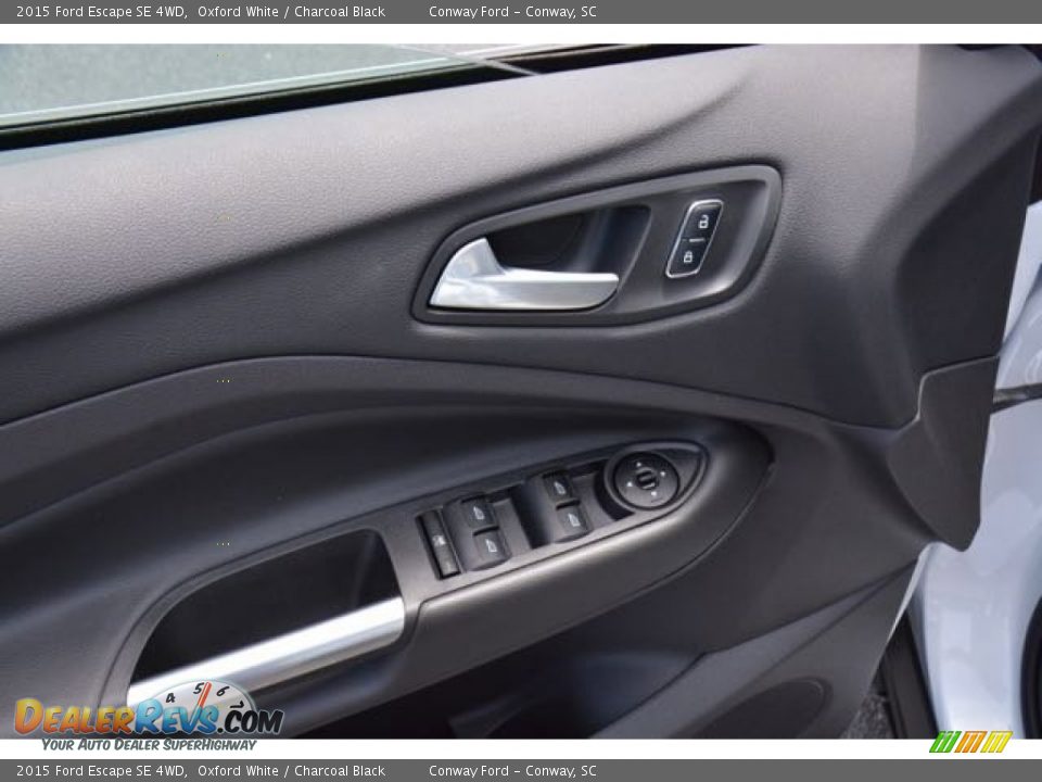 2015 Ford Escape SE 4WD Oxford White / Charcoal Black Photo #19