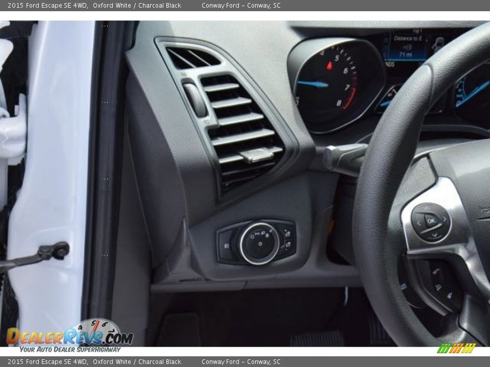 2015 Ford Escape SE 4WD Oxford White / Charcoal Black Photo #20