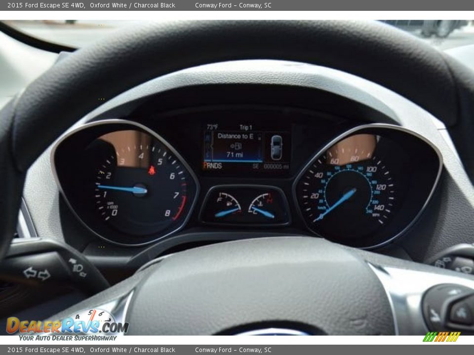 2015 Ford Escape SE 4WD Oxford White / Charcoal Black Photo #21