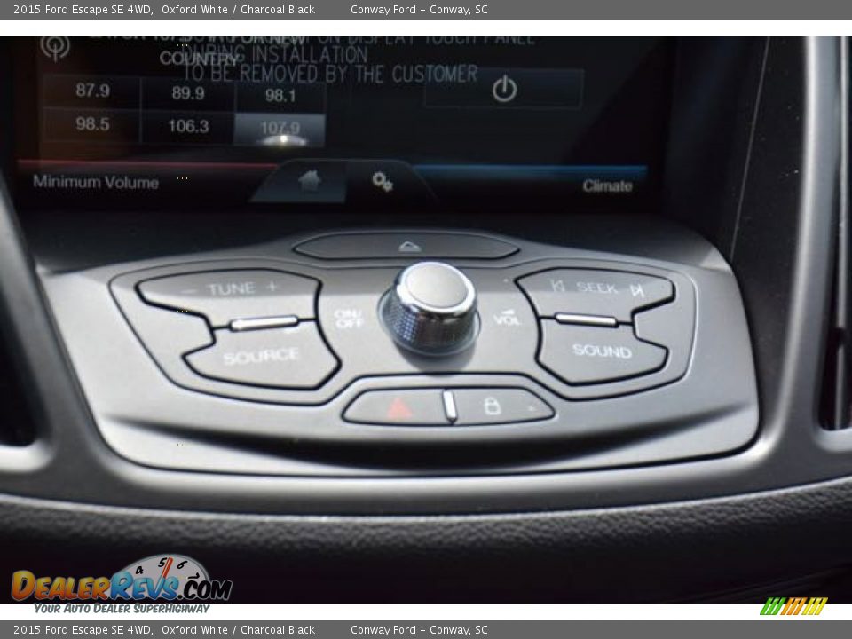 2015 Ford Escape SE 4WD Oxford White / Charcoal Black Photo #26