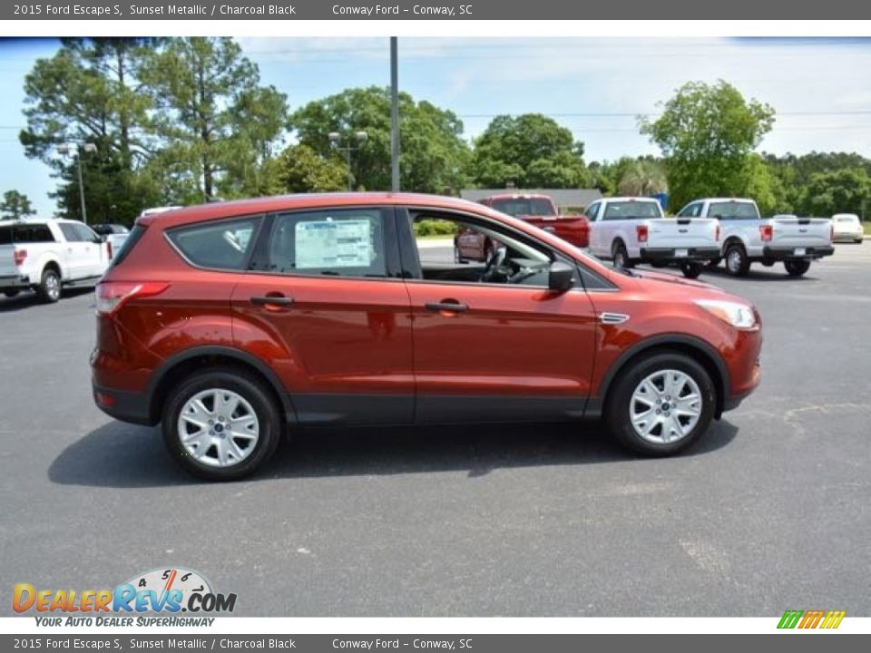 2015 Ford Escape S Sunset Metallic / Charcoal Black Photo #4