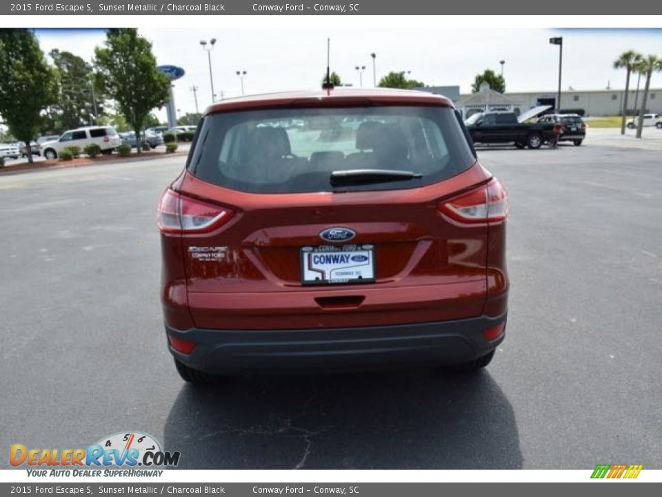 2015 Ford Escape S Sunset Metallic / Charcoal Black Photo #6