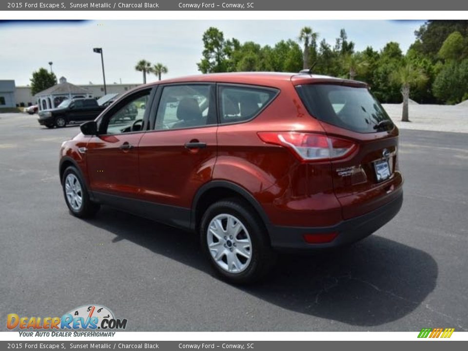 2015 Ford Escape S Sunset Metallic / Charcoal Black Photo #7
