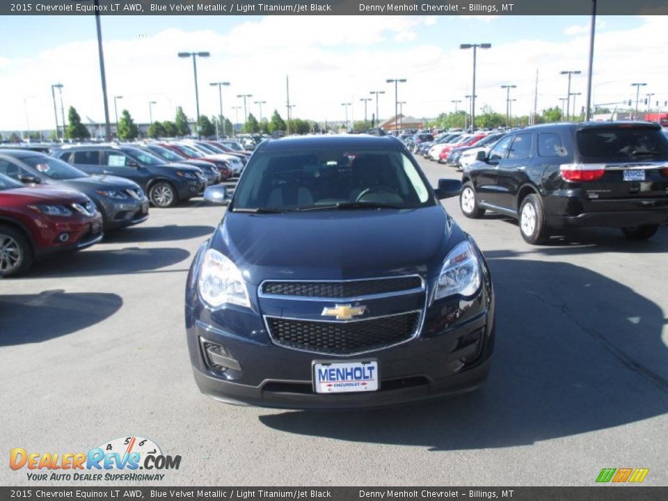 2015 Chevrolet Equinox LT AWD Blue Velvet Metallic / Light Titanium/Jet Black Photo #8