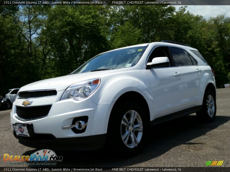 2011 Chevrolet Equinox LT AWD Summit White / Brownstone/Jet Black Photo #1