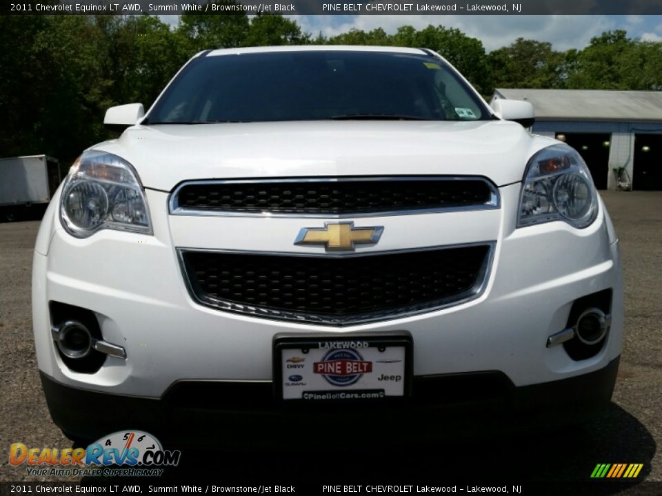 2011 Chevrolet Equinox LT AWD Summit White / Brownstone/Jet Black Photo #2