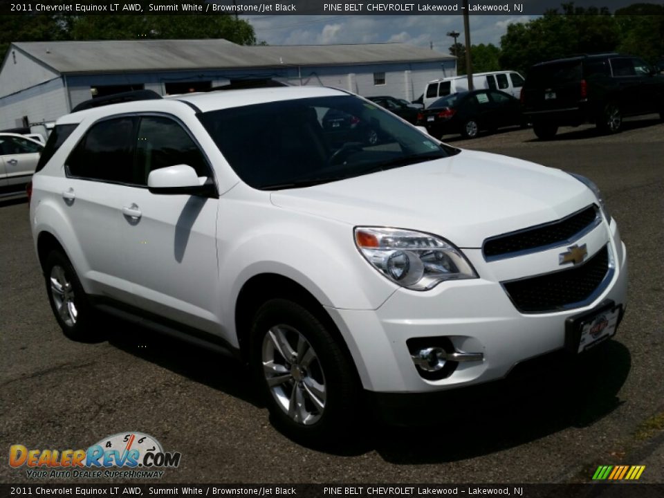 2011 Chevrolet Equinox LT AWD Summit White / Brownstone/Jet Black Photo #3