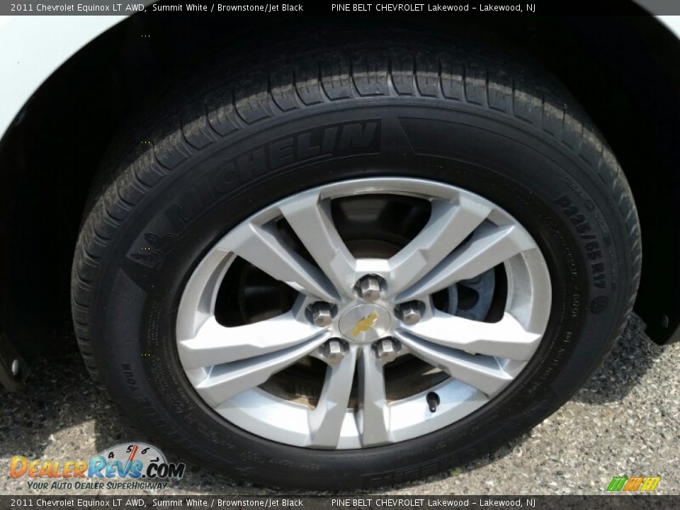 2011 Chevrolet Equinox LT AWD Summit White / Brownstone/Jet Black Photo #4