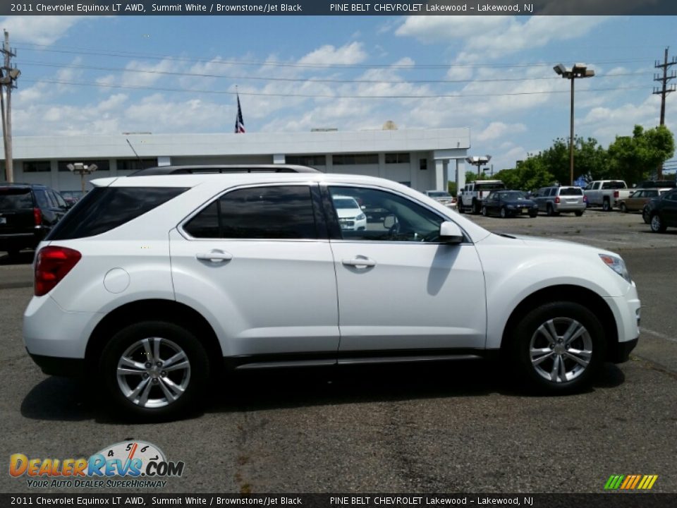 2011 Chevrolet Equinox LT AWD Summit White / Brownstone/Jet Black Photo #5
