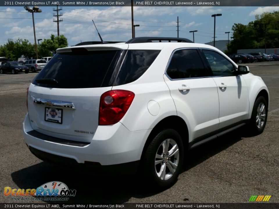 2011 Chevrolet Equinox LT AWD Summit White / Brownstone/Jet Black Photo #7