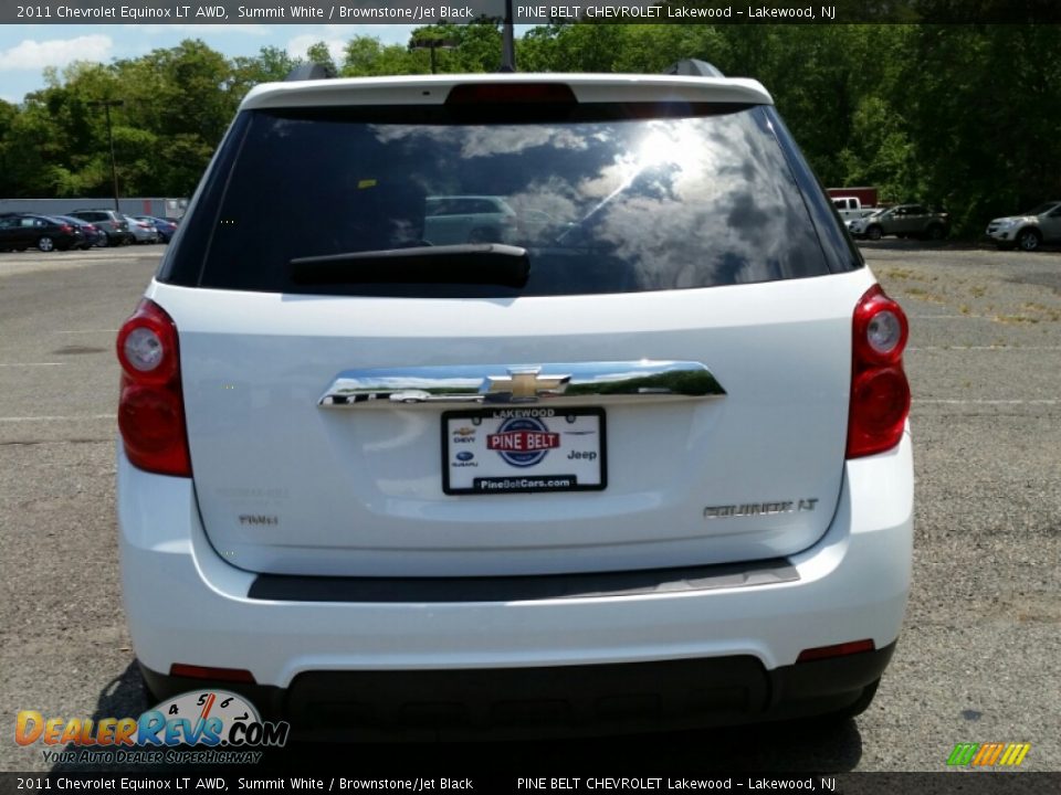 2011 Chevrolet Equinox LT AWD Summit White / Brownstone/Jet Black Photo #8