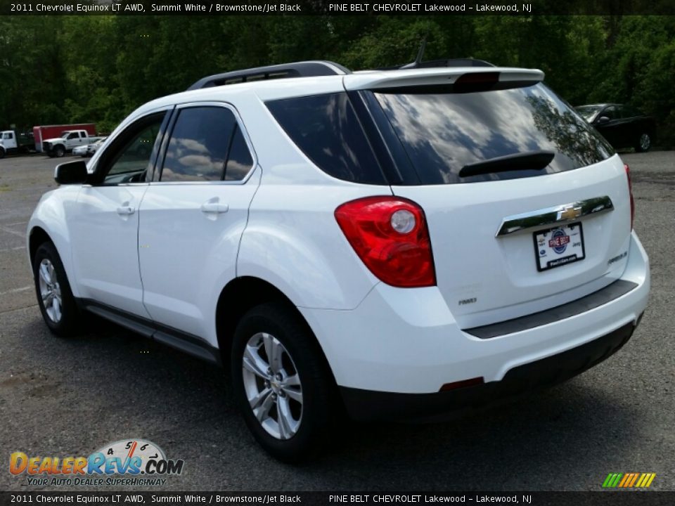 2011 Chevrolet Equinox LT AWD Summit White / Brownstone/Jet Black Photo #11