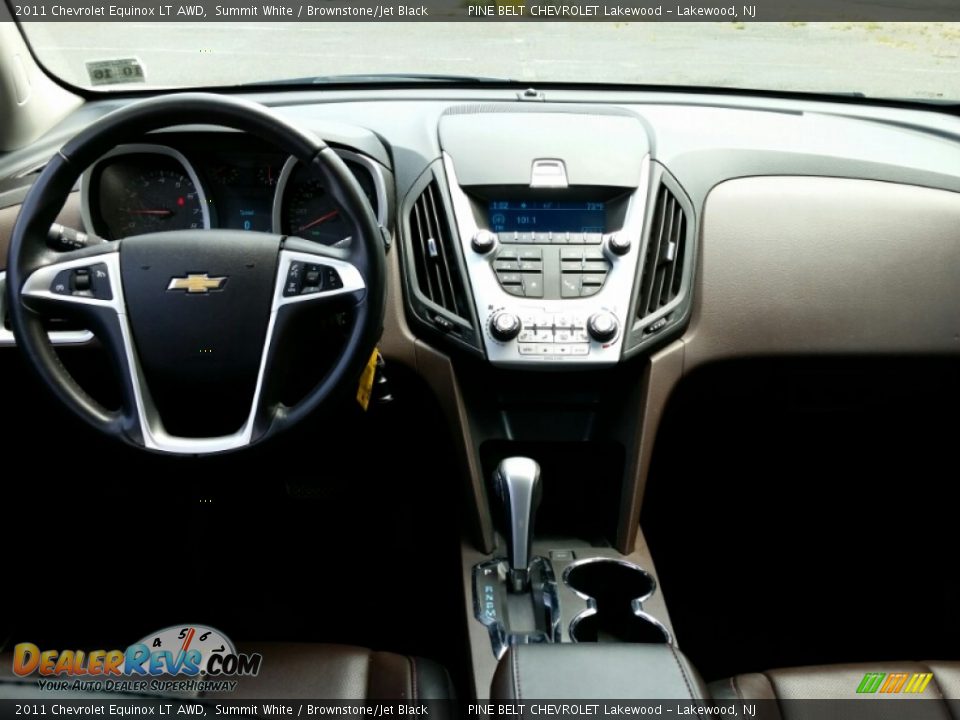 2011 Chevrolet Equinox LT AWD Summit White / Brownstone/Jet Black Photo #14
