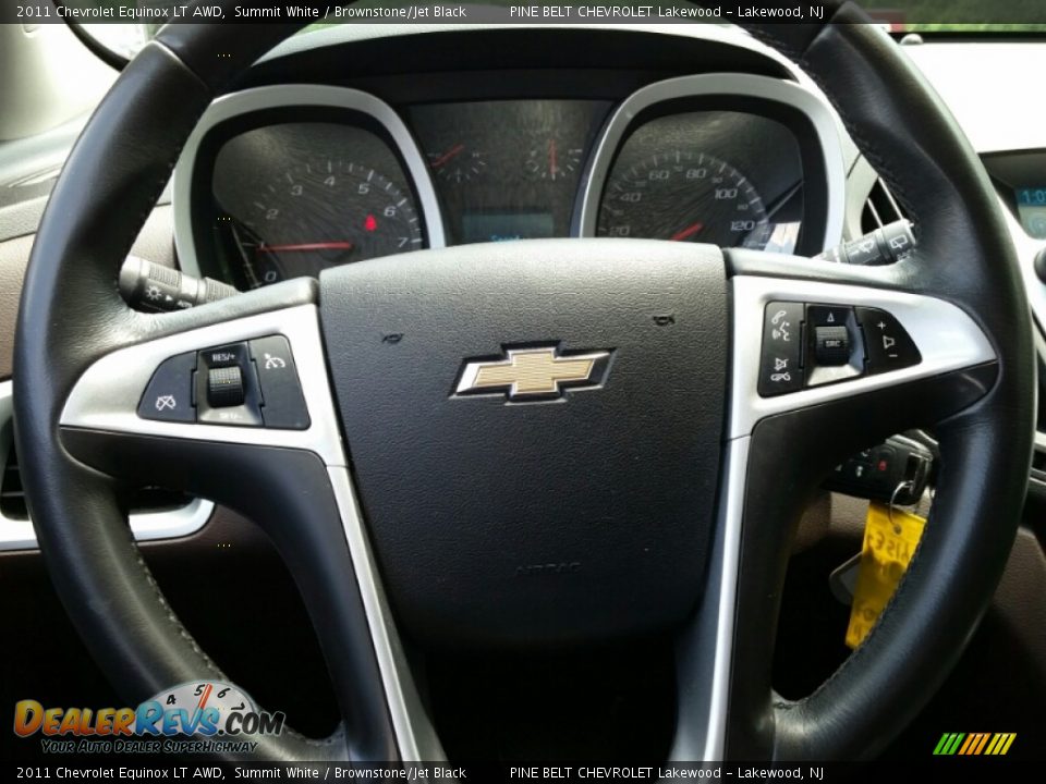 2011 Chevrolet Equinox LT AWD Summit White / Brownstone/Jet Black Photo #15