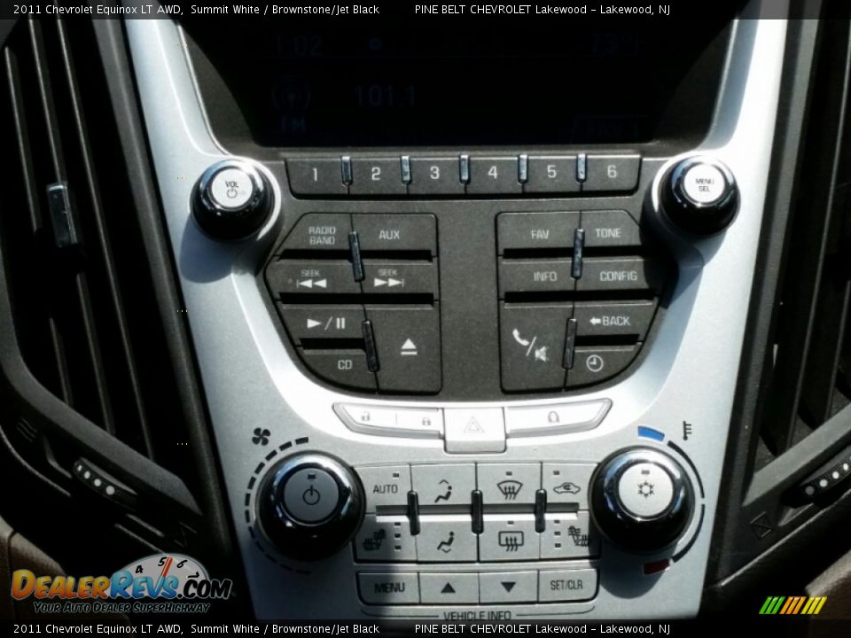 2011 Chevrolet Equinox LT AWD Summit White / Brownstone/Jet Black Photo #17