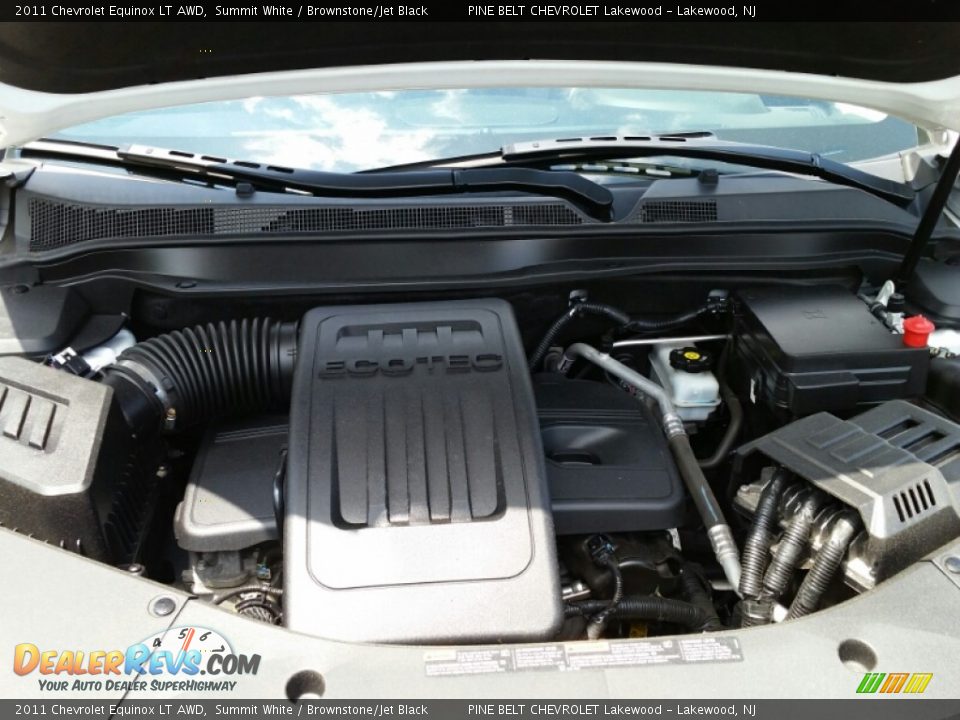 2011 Chevrolet Equinox LT AWD Summit White / Brownstone/Jet Black Photo #25