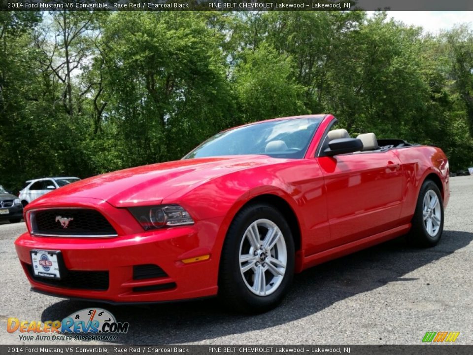 2014 Ford Mustang V6 Convertible Race Red / Charcoal Black Photo #1