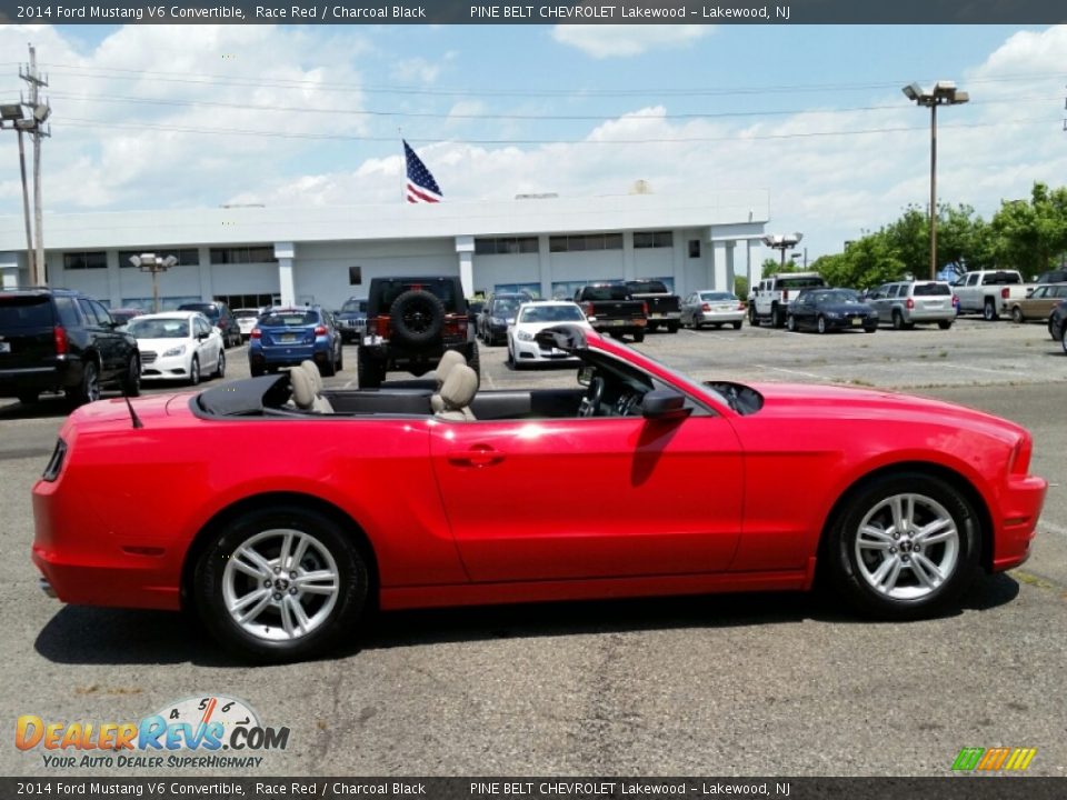 2014 Ford Mustang V6 Convertible Race Red / Charcoal Black Photo #5