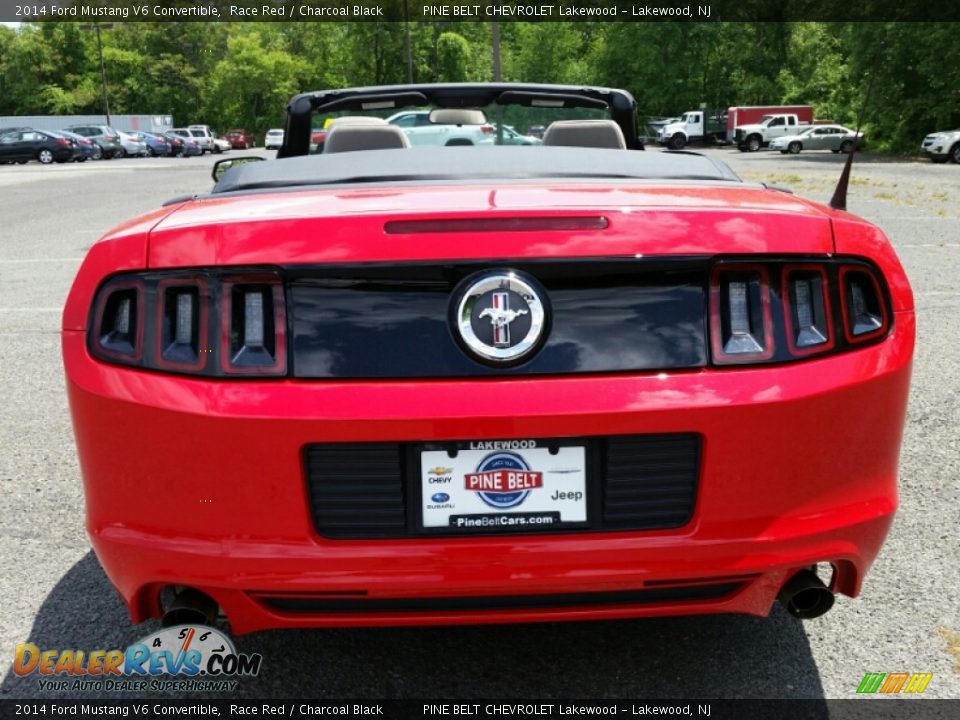 2014 Ford Mustang V6 Convertible Race Red / Charcoal Black Photo #8
