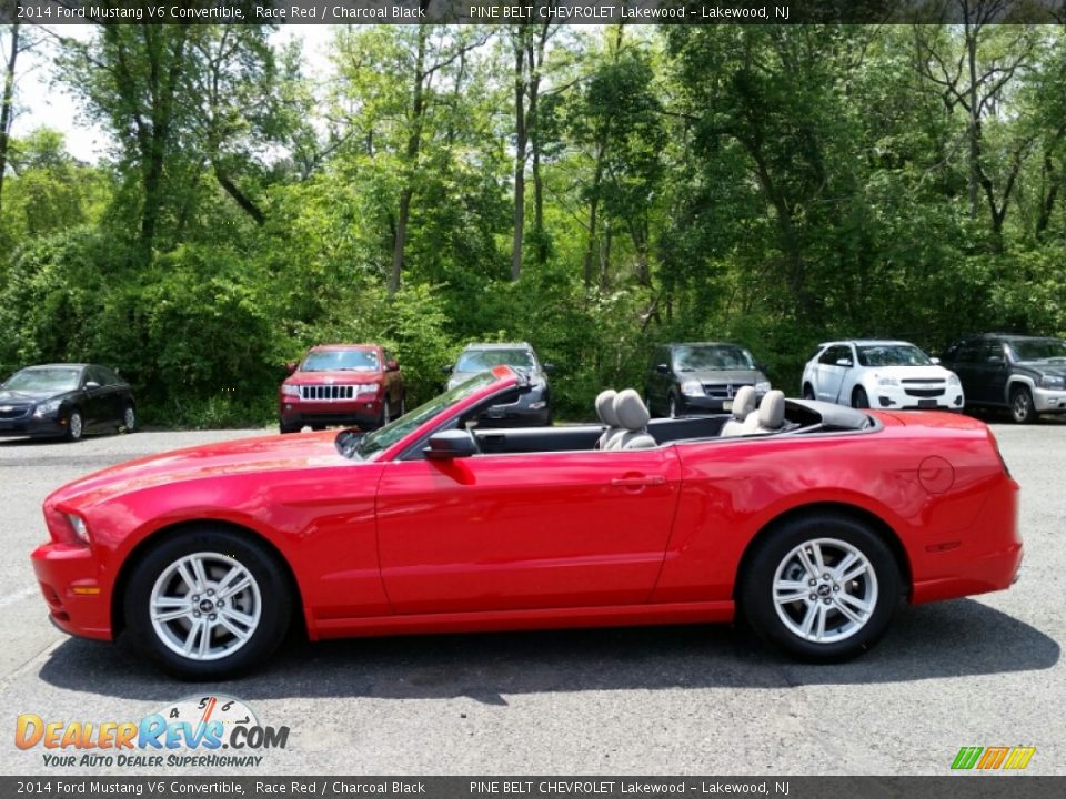 2014 Ford Mustang V6 Convertible Race Red / Charcoal Black Photo #10