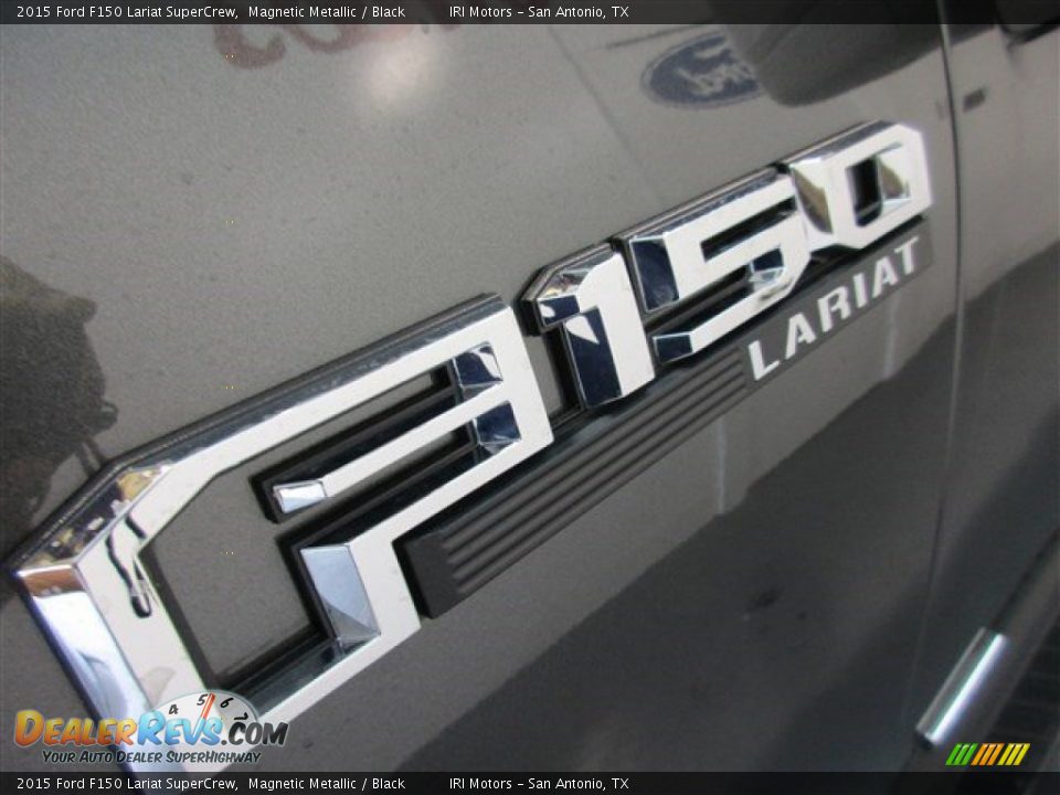 2015 Ford F150 Lariat SuperCrew Magnetic Metallic / Black Photo #4